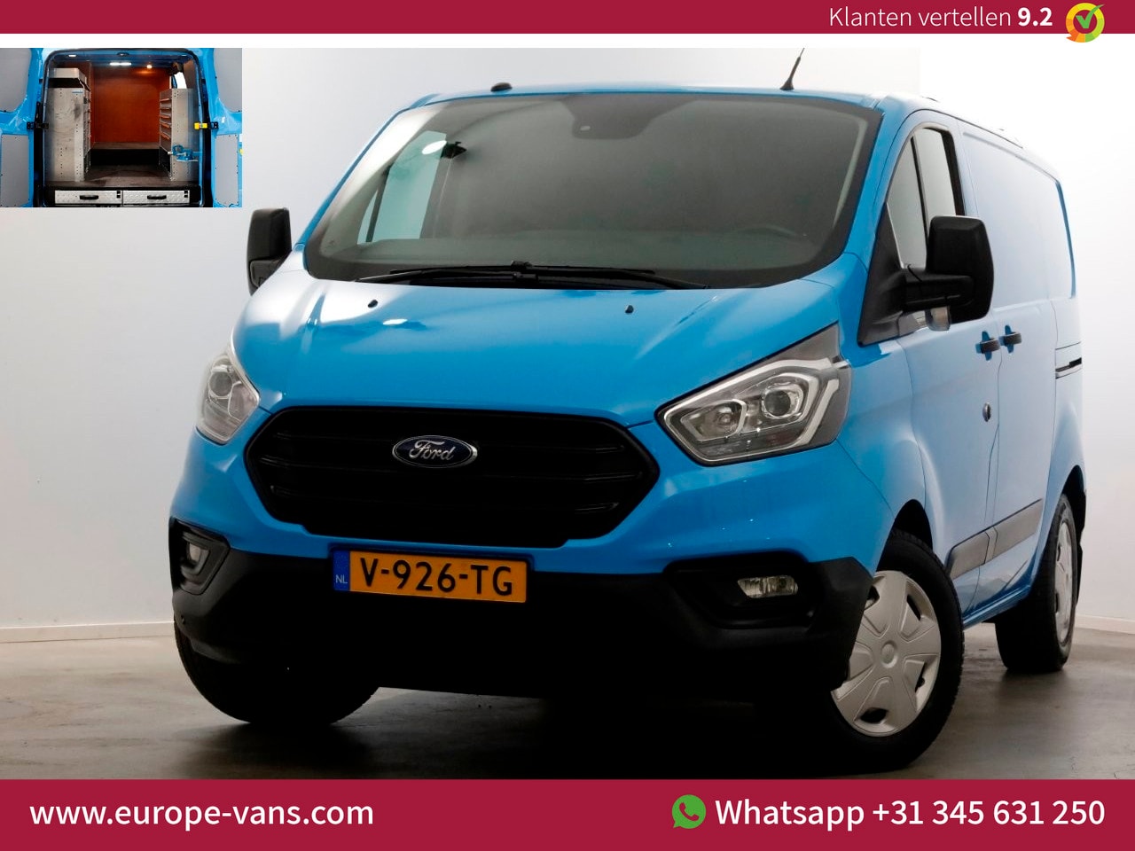 Ford Transit Custom - 340 2.0 TDCI 130pk E6 L1H1 Trend Airco/Inrichting/2x Schuifdeur 11-2018 - AutoWereld.nl