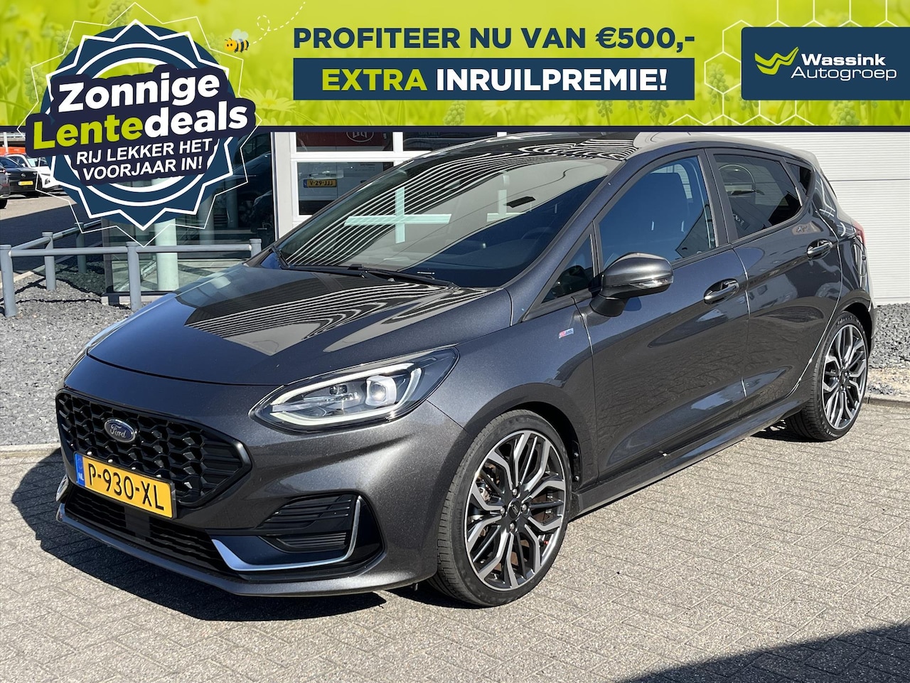 Ford Fiesta - 1.0 Ecoboost 125pk ST-Line Vignale Hybrid Automaat I LENTEDEALS | Trekhaak I Adaptive | B - AutoWereld.nl