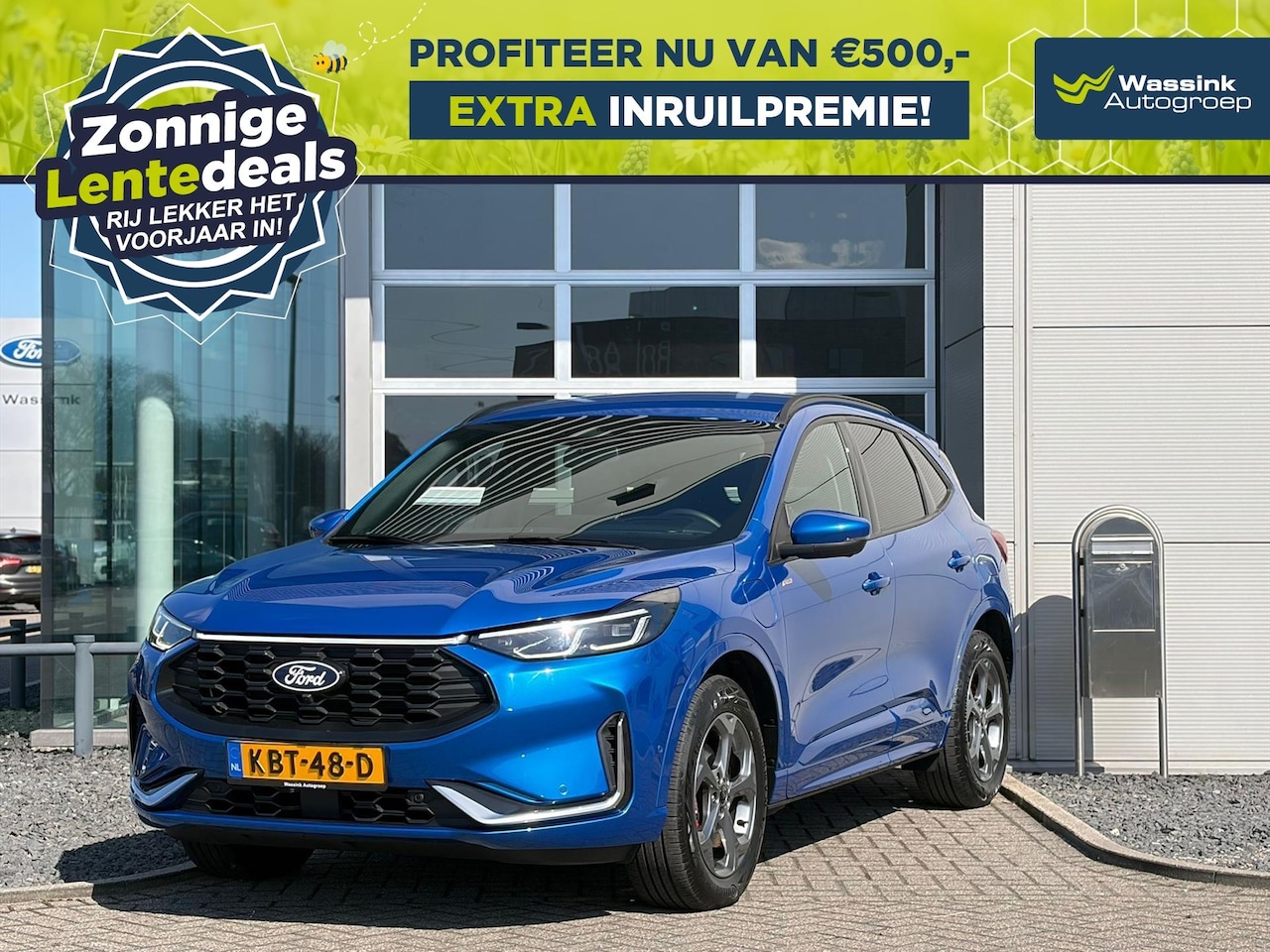 Ford Kuga - 2.5 PHEV 243pk e-CVT ST-Line X | LENTEDEALS | Navigatie I Stoelverwarming I Stuurverwarmin - AutoWereld.nl