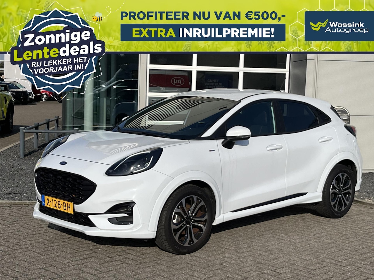 Ford Puma - 1.0i Ecoboost Hybrid 125pk ST-Line | LENTEDEALS | Navigatie | Winterpack | Cruise Control - AutoWereld.nl