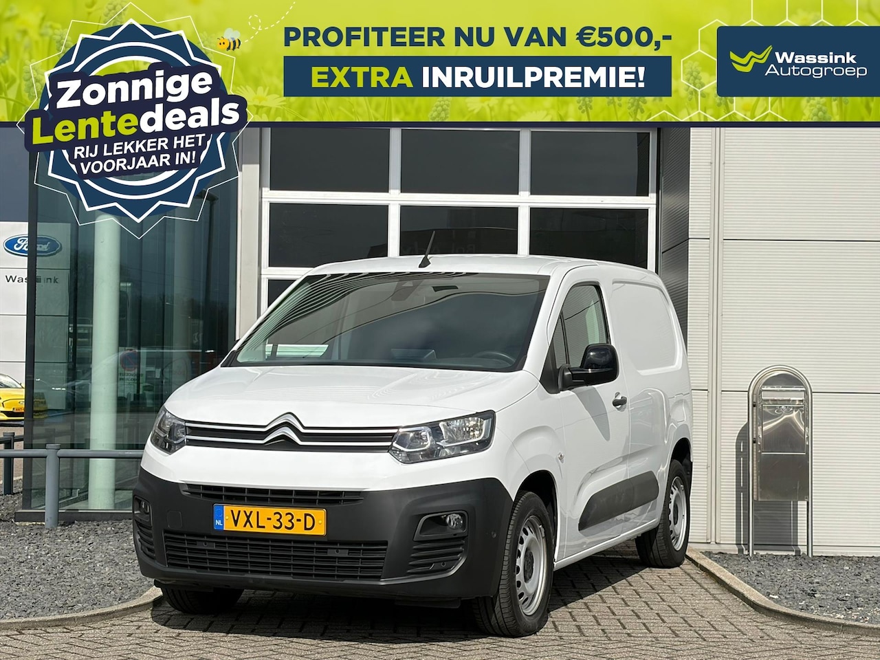 Citroën Berlingo - Van GB 1.5 BlueHDi 130 pk L1 Automaat | Lentedeals | Cruise Control | Sensoren Voor + Acht - AutoWereld.nl