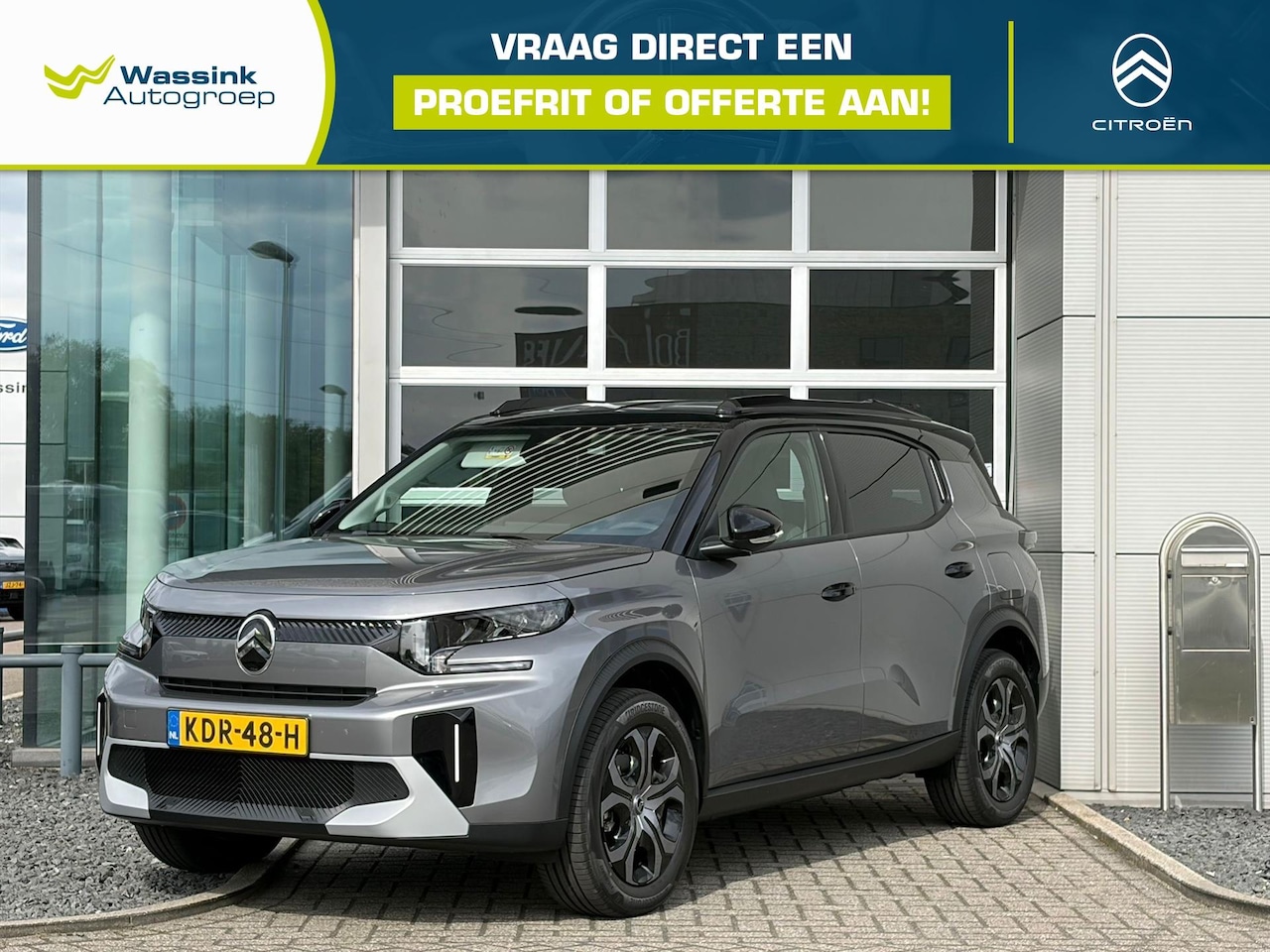 Citroën Ë-C3 Aircross - 54 kWh 113pk Extended Range Plus | Two one perla black | Navi by App | - AutoWereld.nl