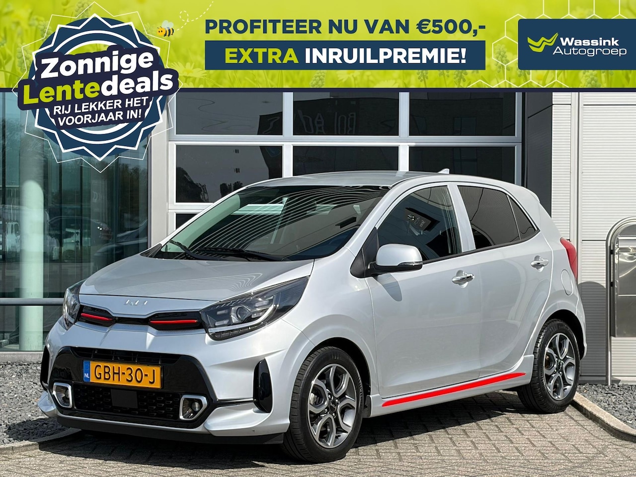 Kia Picanto - 1.0 DPi 67pk 4-zits GT-Line | Camera | Leder | LM Velgen | Camera - AutoWereld.nl