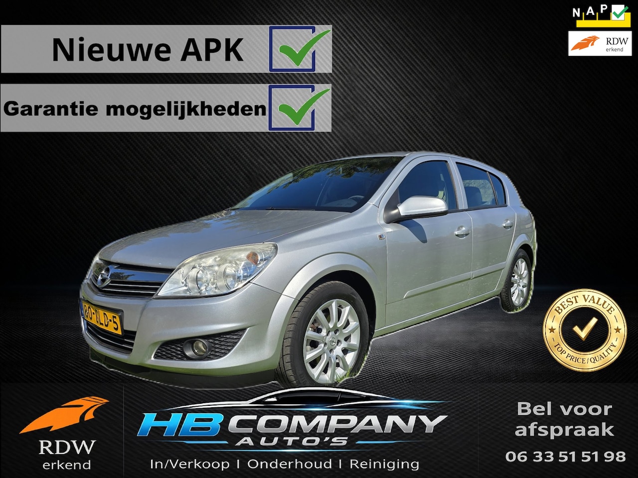 Opel Astra - 1.6 Temptation | Airco | Nieuwe APK(23-04-2027) | NAP - AutoWereld.nl