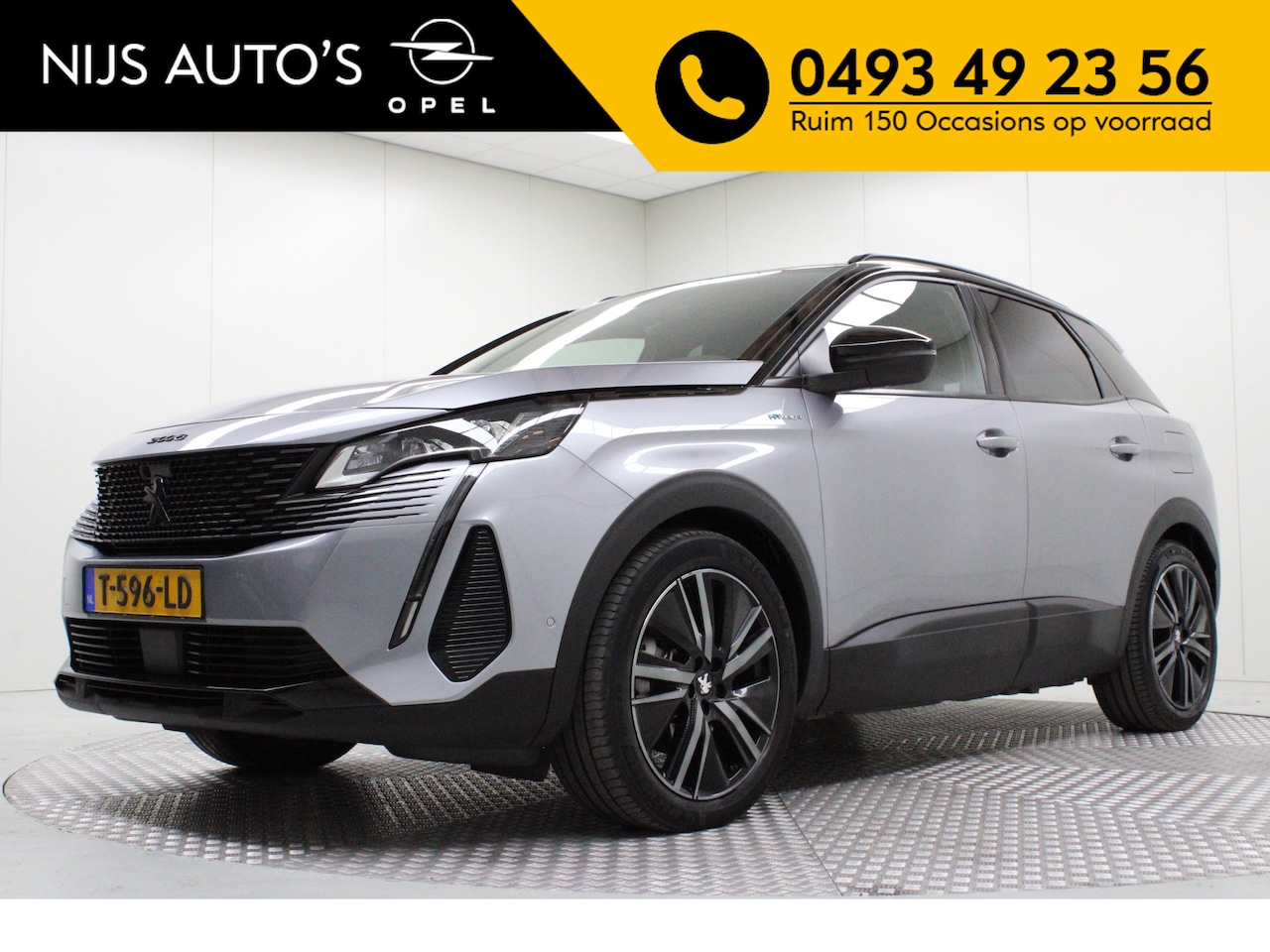 Peugeot 3008 - 1.6 HYbrid4 300 GT | climate | navi | electr. panoramadak | elektr. achterklep | pdc v/a+c - AutoWereld.nl