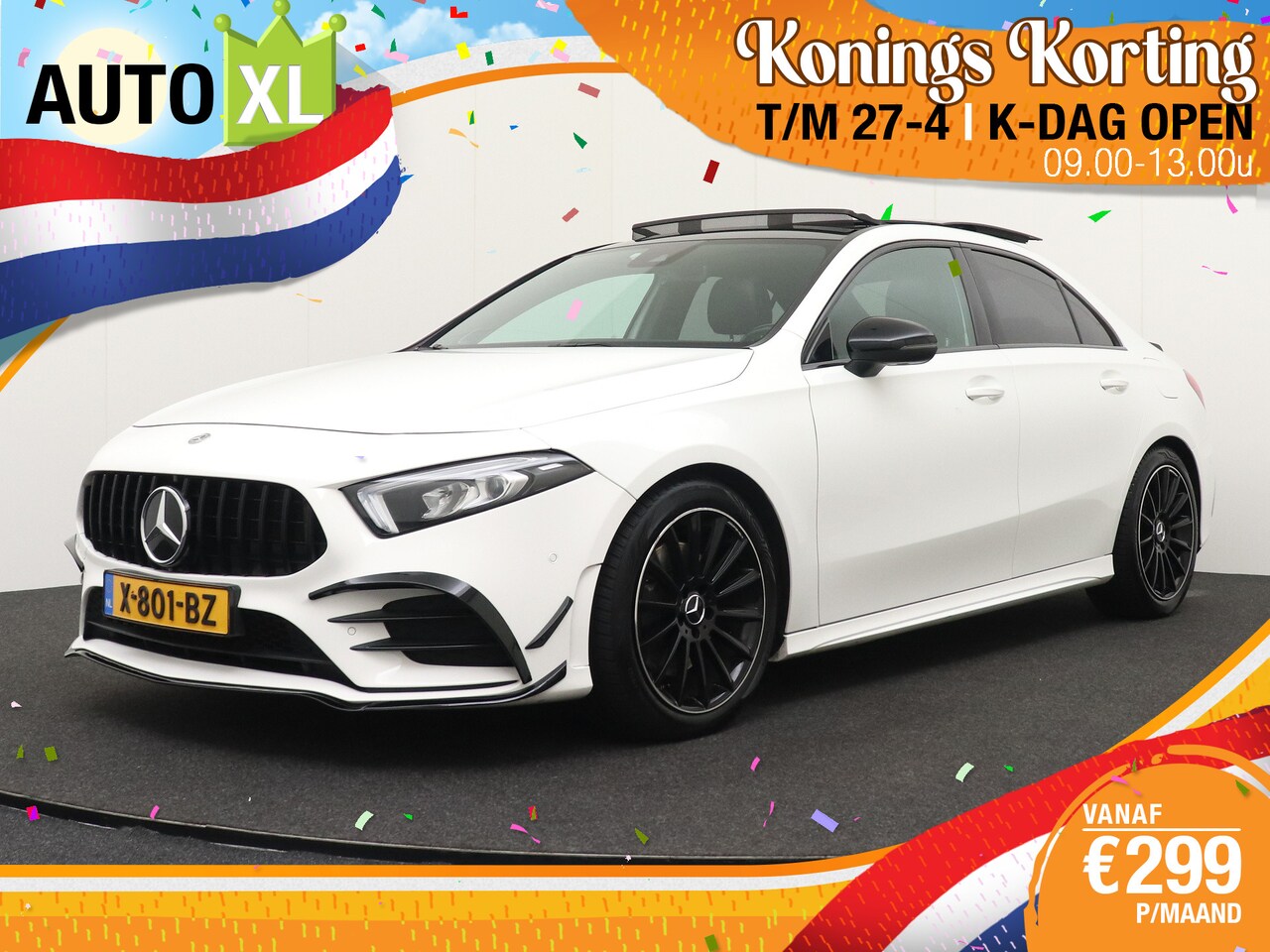 Mercedes-Benz A-klasse - 2.0 220 A35-Pack AMG 4MATIC Pan-dak Camera Burmester - AutoWereld.nl