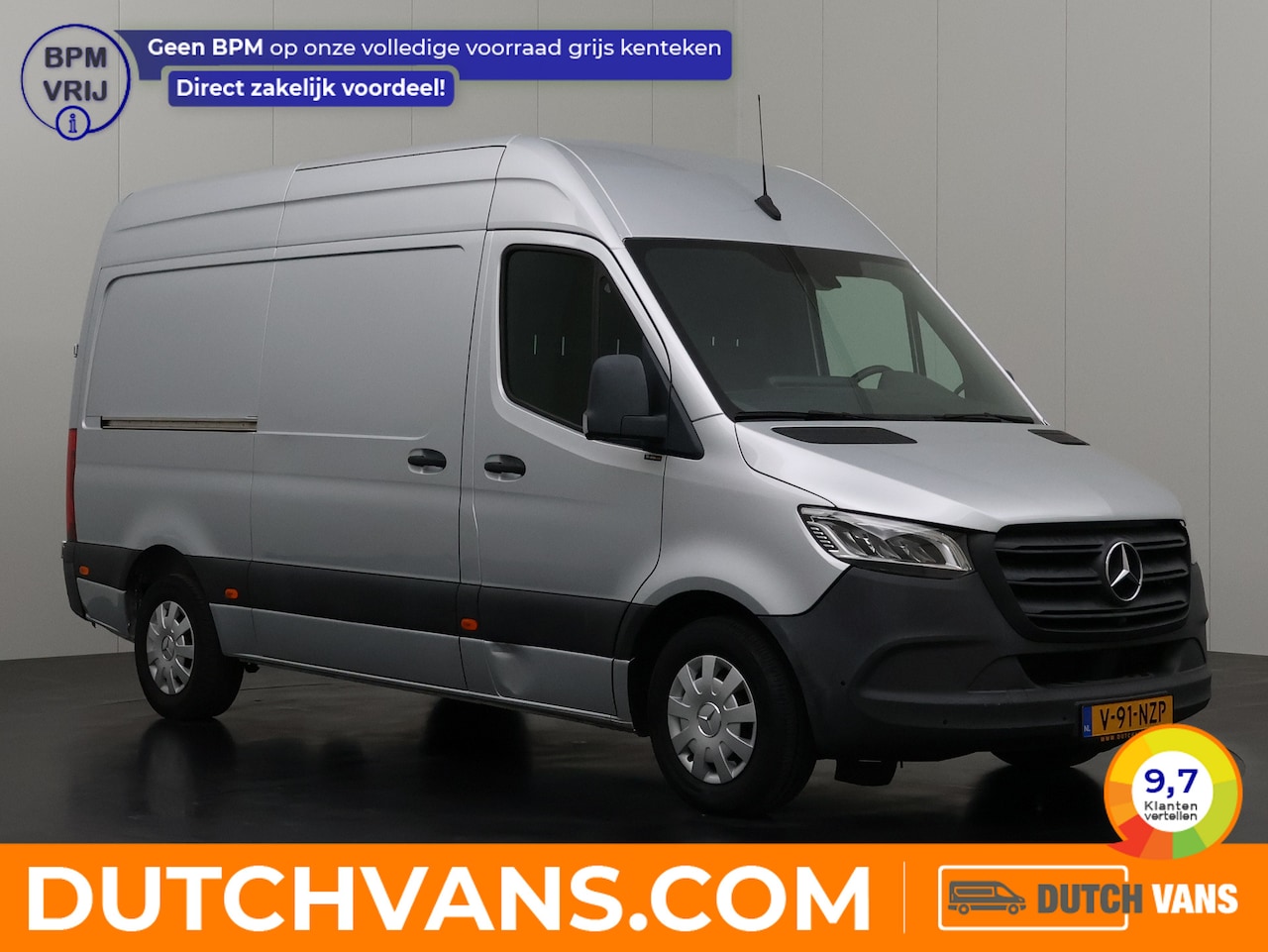 Mercedes-Benz Sprinter - 316CDi Automaat L2H2 | 3500Kg Trekhaak | Led | Navigatie | Camera | Airco | 3-Zits - AutoWereld.nl