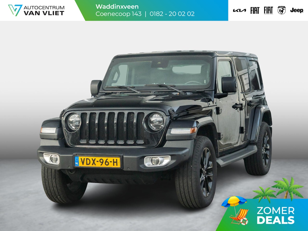 Jeep Wrangler Unlimited - 2.0T Sahara | Grijs kenteken | Stoel-/Stuurverwarming | Navi |  Adapt. Cruise | Clima | Ca - AutoWereld.nl