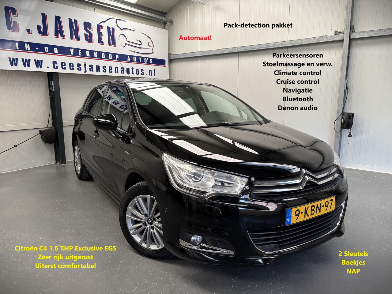 Citroën C4 - 1.6 THP Exclusive EGS Automaat! Volle auto! | Airco (automatisch) | Cruise control | Denon - AutoWereld.nl