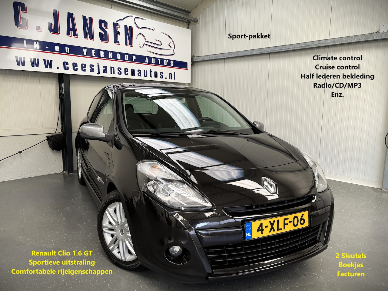 Renault Clio - 1.6 GT Sportieve auto! | Airco (automatisch) | Cruise control | Radio-CD/MP3 speler - AutoWereld.nl