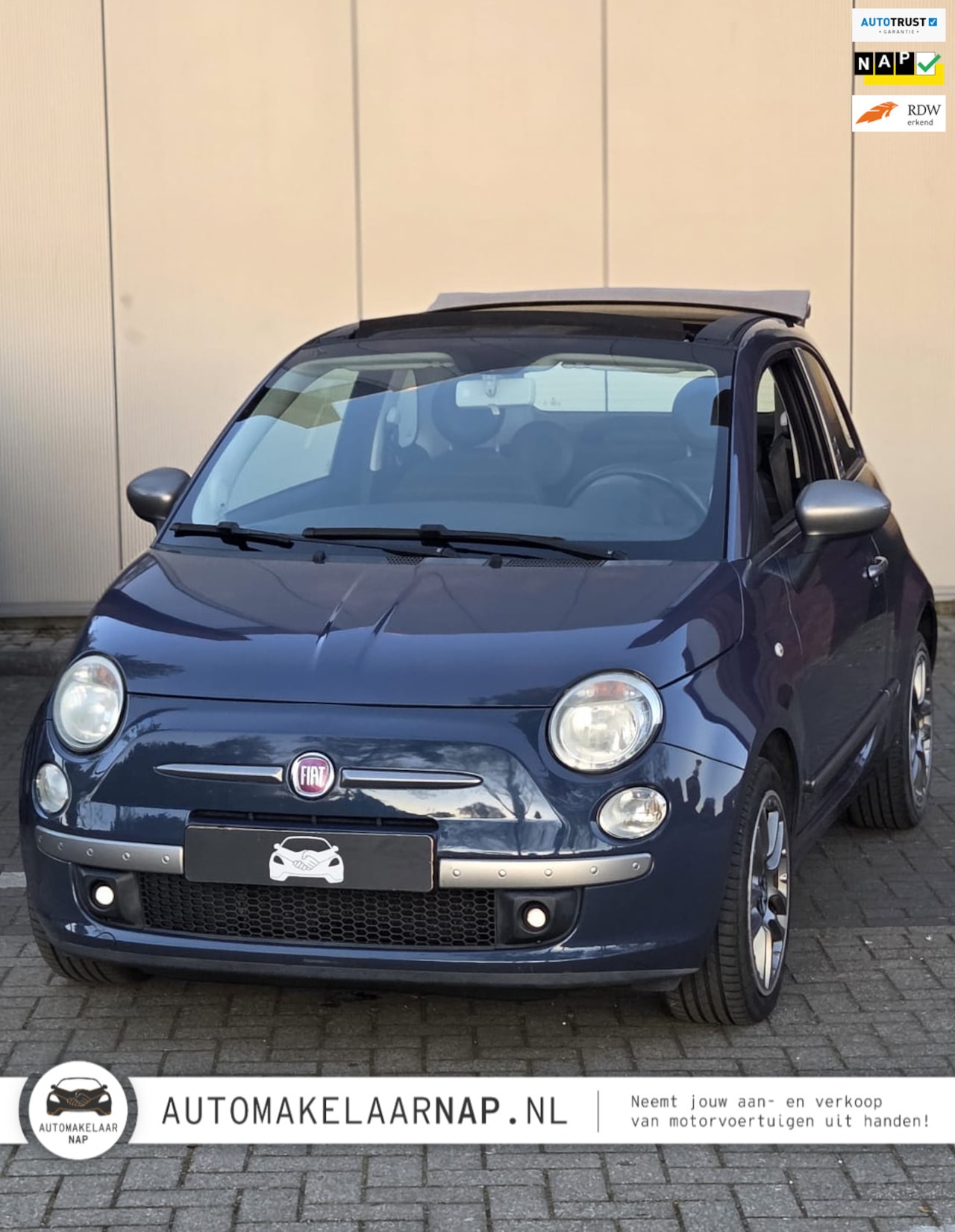 Fiat 500 C - 1.2 Lounge / Panoramadak / Automaat / 'by Diesel' LUXE uitvoering / Nieuw dak T.W.V. €2500 - AutoWereld.nl
