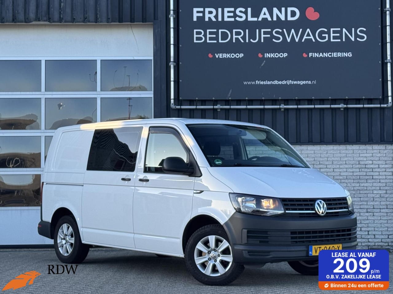 Volkswagen Transporter - MARGE 2.0 TDI 102pk Dubbele Cabine Trekhaak/Cruise/Airco - AutoWereld.nl
