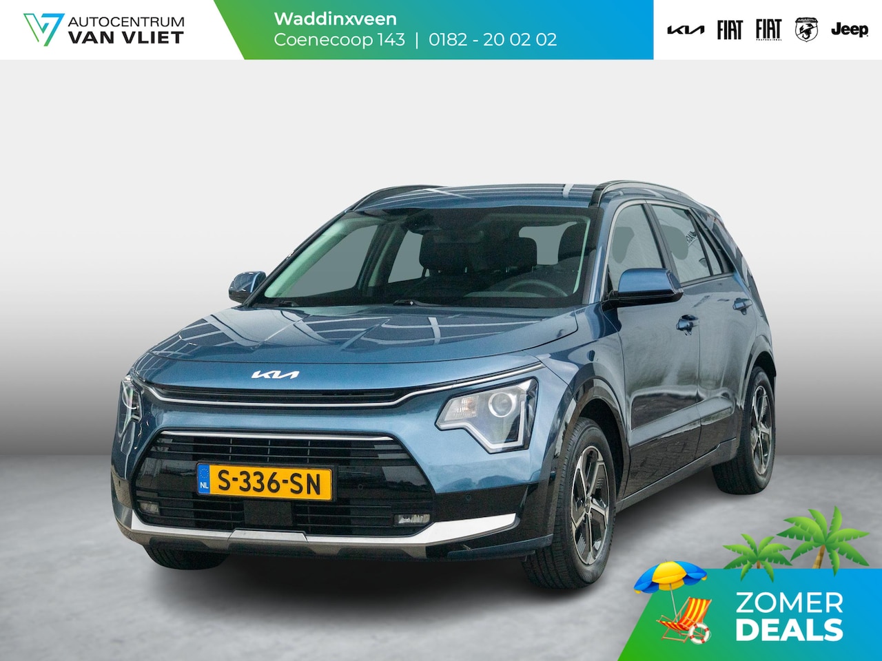 Kia Niro - 1.6 GDi Hybrid DynamicLine l Navigatie l Achteruitrijcamera l Trekhaak 1300KG l trekgewich - AutoWereld.nl