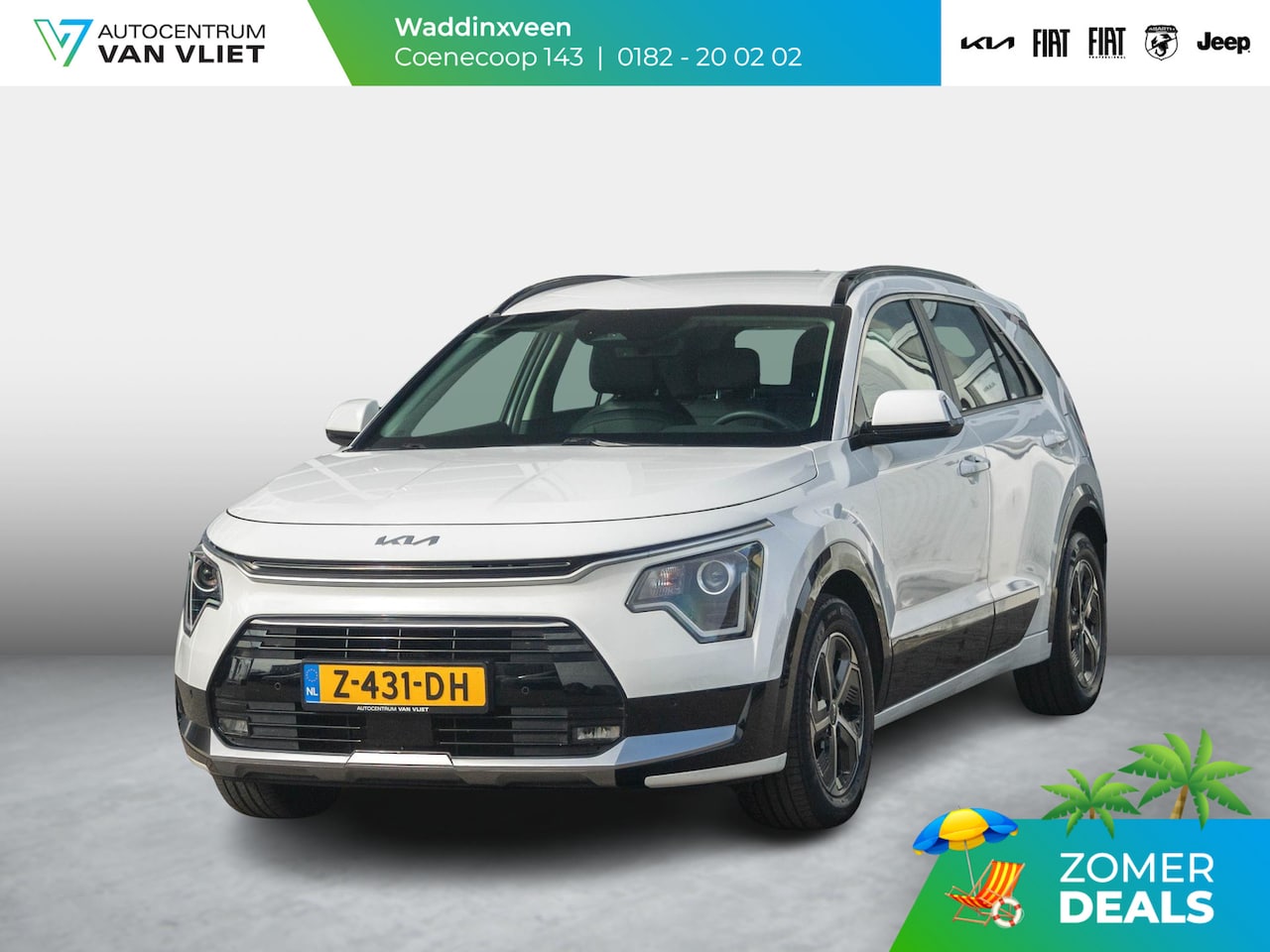 Kia Niro - 1.6 GDi Hybrid DynamicLine l navigatie l apple car play android auto l Alarm - AutoWereld.nl