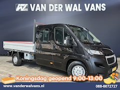 Peugeot Boxer - 2.2 Blue HDi 140pk Pick-up 7 Persoons Dubbele cabine open laadbak Euro6 Airco | 7-Zits | 3