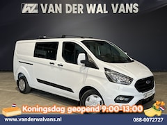 Ford Transit Custom - 2.0 TDCI 131pk L2H1 Dubbele Cabine Inrichting Euro6 Airco | 5-Zits | Camera | Cruisecontro