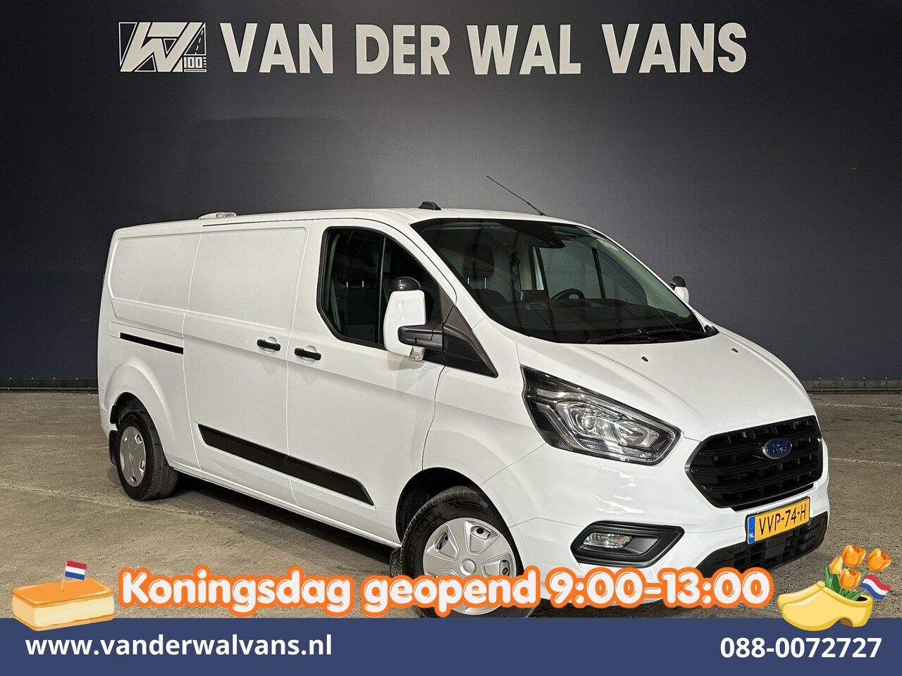 Ford Transit Custom - 2.0 TDCI 130pk L2H1 Inrichting Euro6 Airco | Camera | 2800kg Trekhaak | LED | Android Auto - AutoWereld.nl