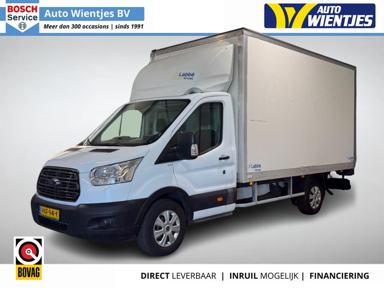 Ford Transit - 350 2.0 TDCI | Koffer + klep | 8 Pallets | LWB | 3-Pers | Airco | Cruise - AutoWereld.nl