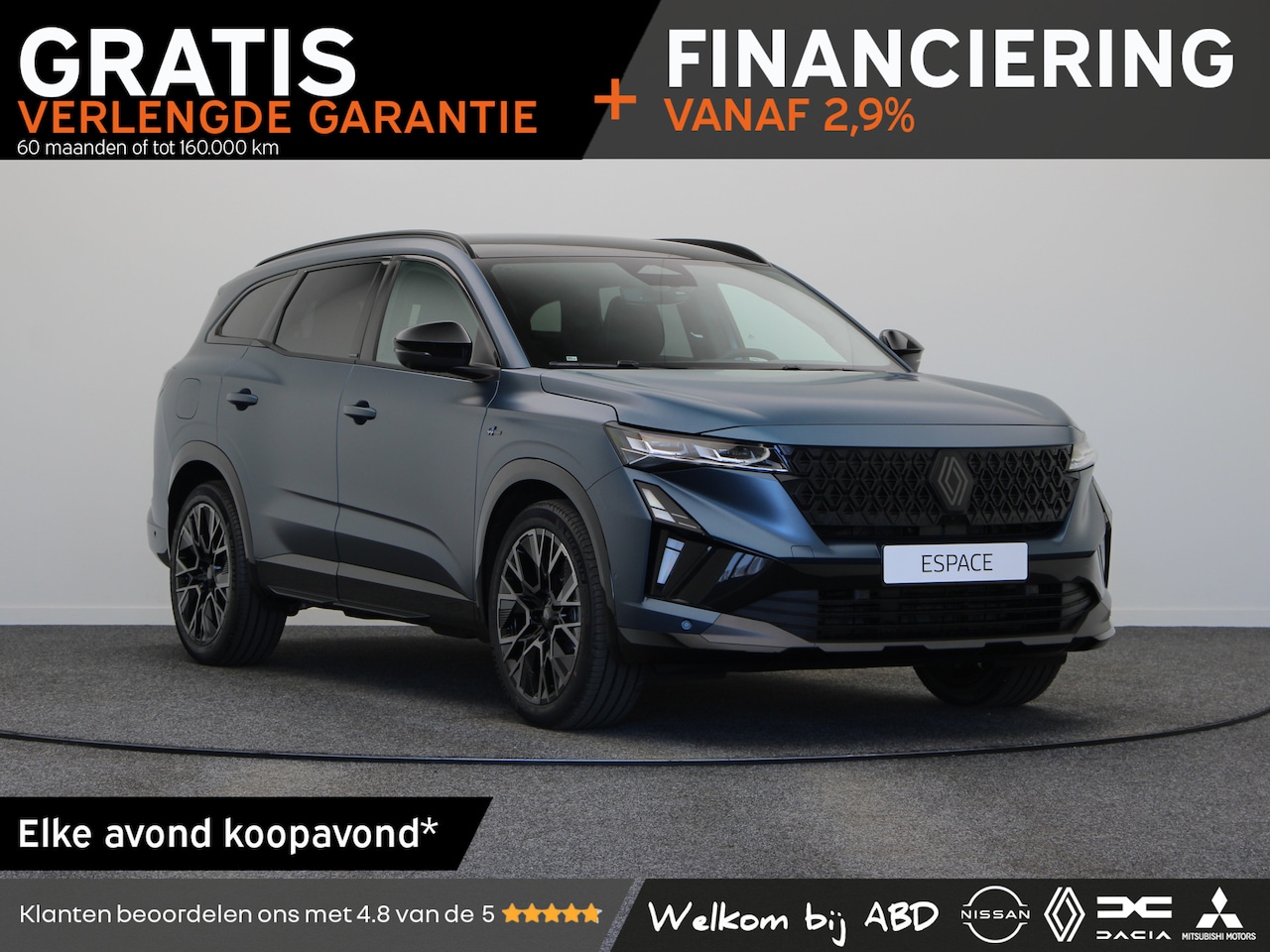 Renault Espace - esprit Alpine Hybrid 200 | Achteruitrijcamera | Adaptive Cruise Control | Elektronisch ger - AutoWereld.nl