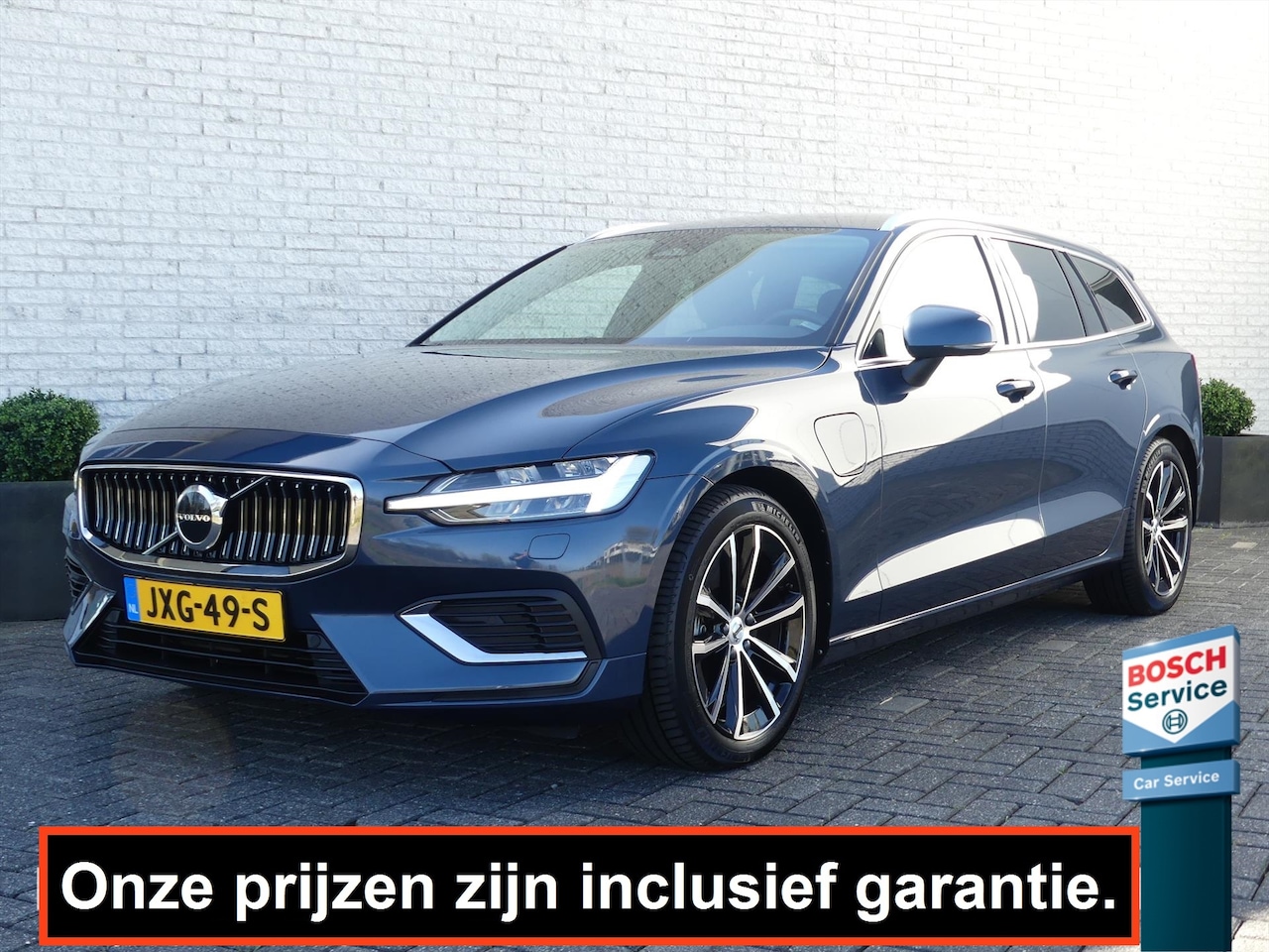 Volvo V60 - 2.0 T6 RECHARGE AWD 398PK CAMERA/LEER/ADAP.CRUISE/EL.A-KLEP/STOELVERW. - AutoWereld.nl