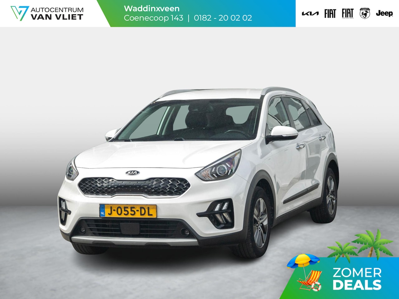 Kia Niro - 1.6 GDi Hybrid DynamicLine l navigatie l achteruitrij camera l parkeersensoren l - AutoWereld.nl