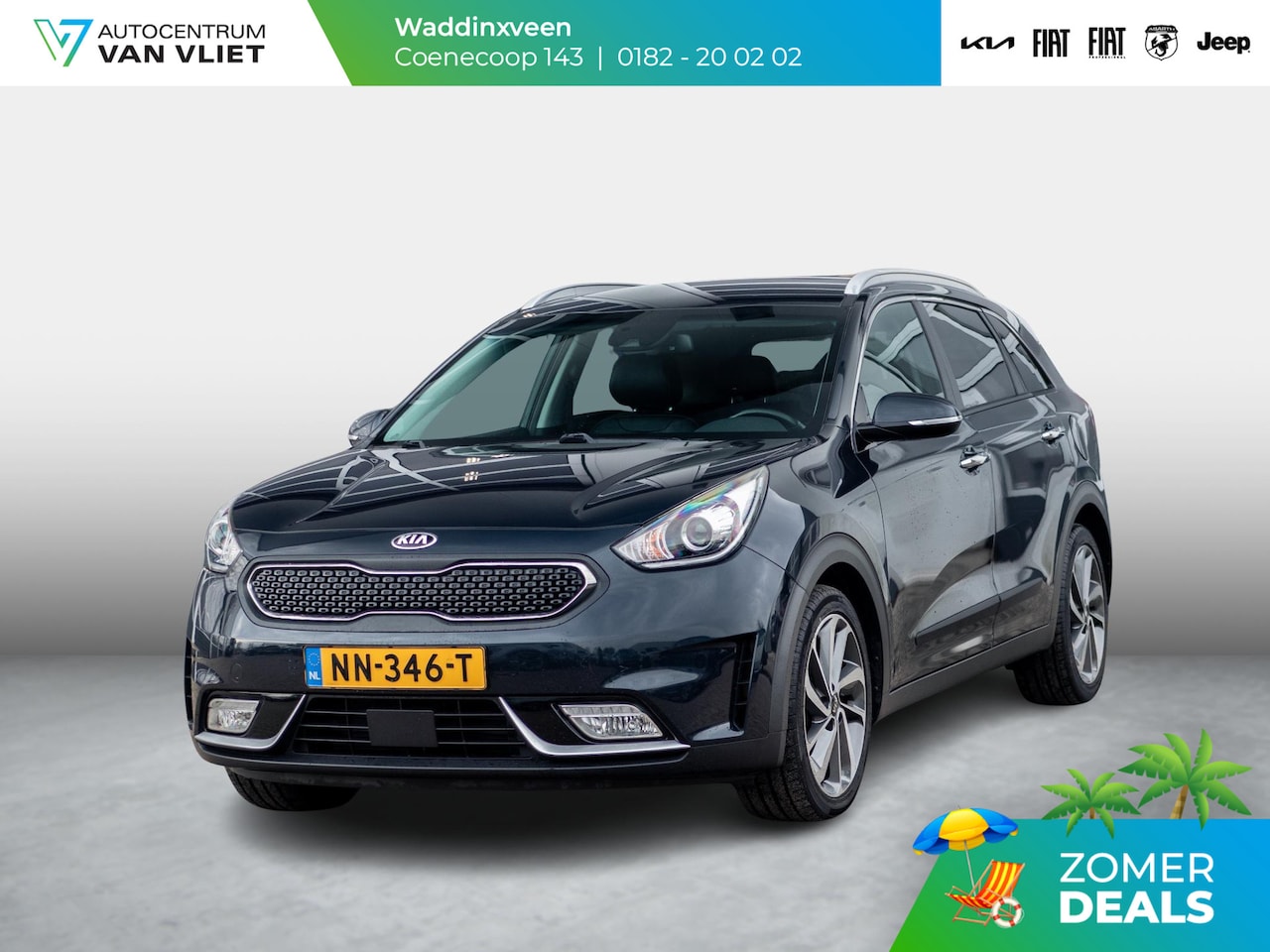 Kia Niro - 1.6 GDi Hybrid ExecutiveLine | Leder | Stoel Verwarming&Ventilatie l Navi l Camera - AutoWereld.nl