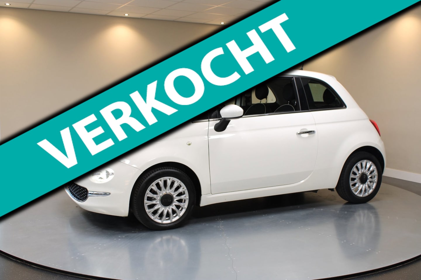 Fiat 500 - 0.9 TwinAir Turbo Lounge *Pano* Navi|DAB|PDC|Climate|NAP - AutoWereld.nl