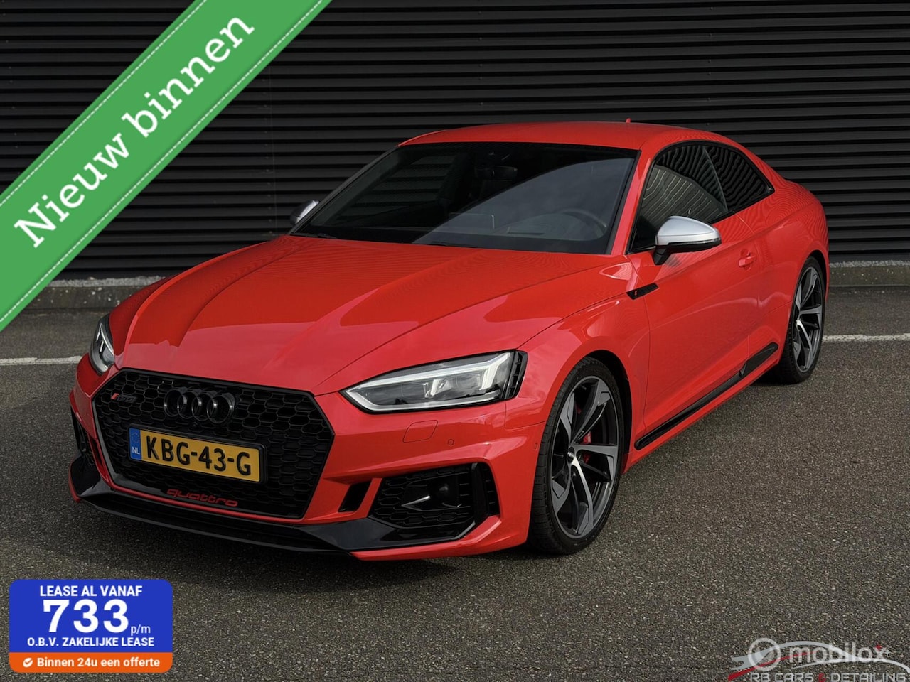Audi RS5 - 2.9 TFSI RS 5 quattro, B&O, HUD, Milltek, 360, ACC - AutoWereld.nl