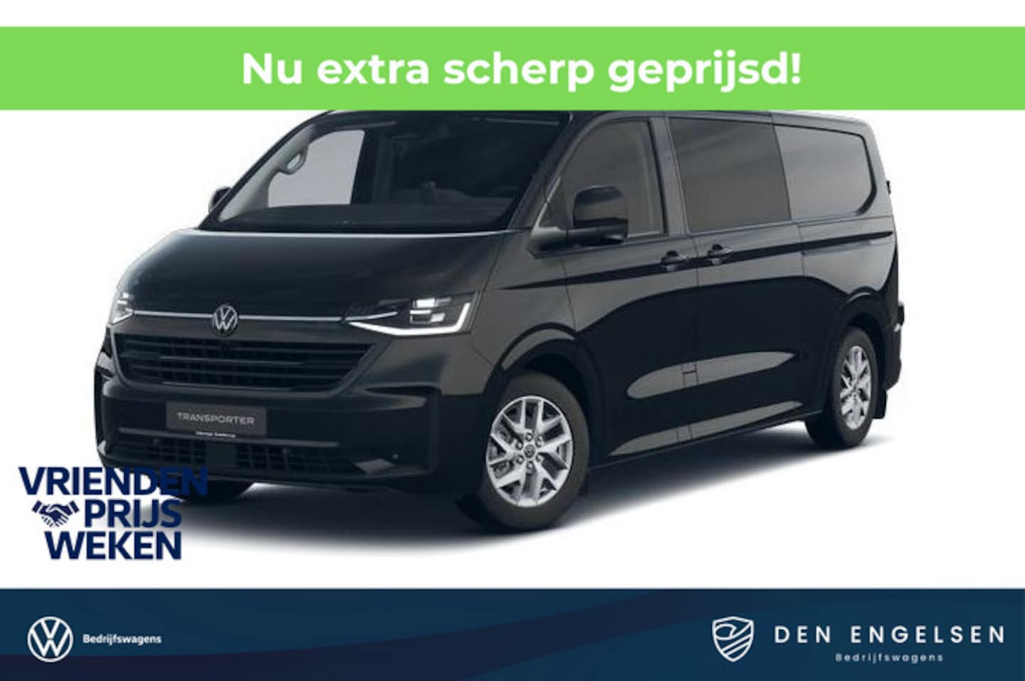 Volkswagen Transporter - 2.5 eHybrid L2H1 32 Bulli DUBBELE CABINE, IQ LED, Climatronic, Schuifdeur links en rechts - AutoWereld.nl