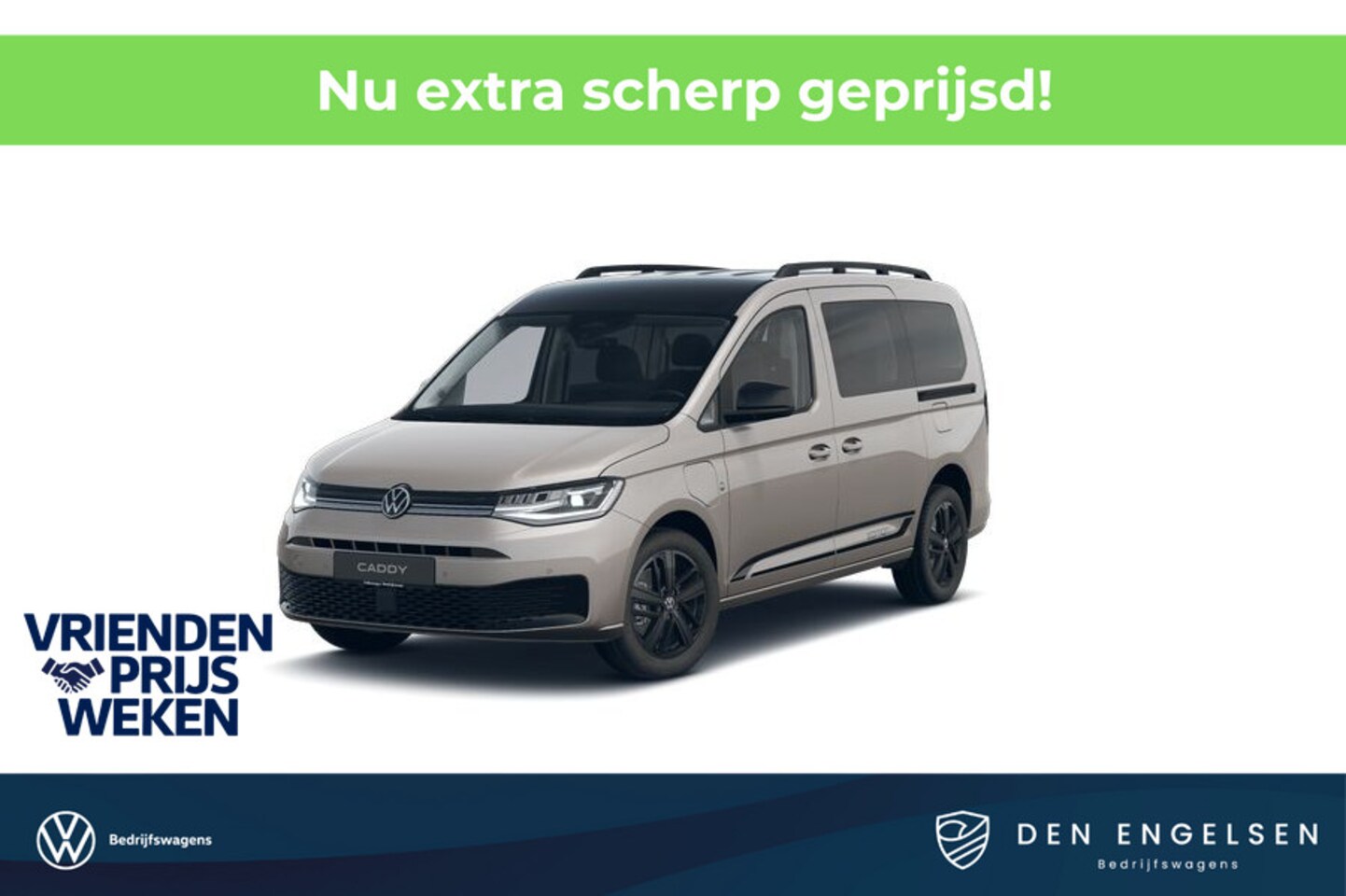 Volkswagen Caddy Maxi - 1.5 TSI Hybride DSG Limited Edition, Climatronic, Achterklep met ruit, 7-persoons, App con - AutoWereld.nl