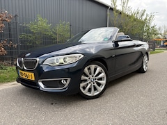 BMW 2-serie Cabrio - 220i High Executive / AUTOMAAT / NAVI / HARMAN KARDON / LEER / LUXURY / 1E EIGENAAR