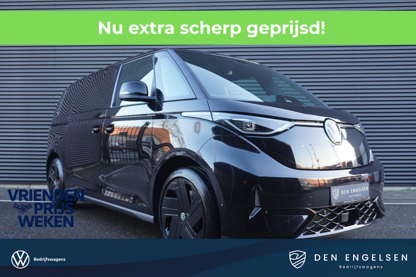 Volkswagen ID. Buzz - GTX Limited Edition 340 pk 4-Motion LWB, 7-peroons, Panoramadak, Navigatie, 21" LM Velgen, - AutoWereld.nl