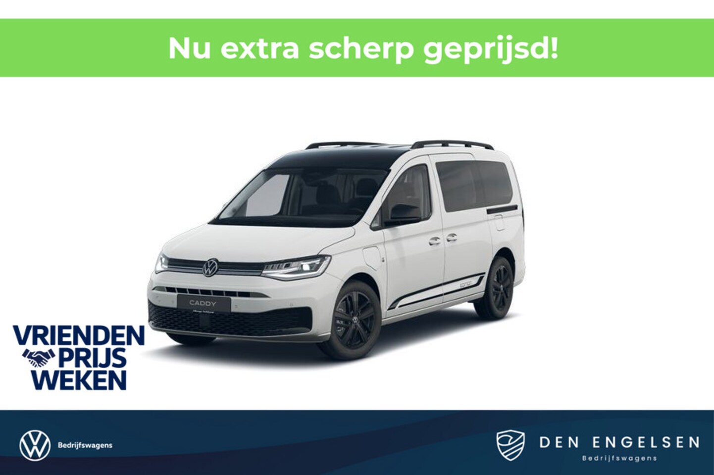 Volkswagen Caddy Maxi - 1.5 TSI Hybride DSG Limited Edition, Climatronic, Achterklep met ruit, 5-persoons, App con - AutoWereld.nl