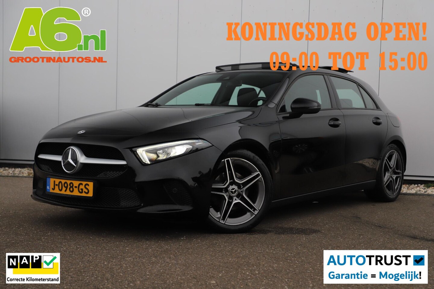 Mercedes-Benz A-klasse - 160 Business Solution Panoramadak Widescreen Trekhaak 18 inch AMG Velgen Navigatie Camera - AutoWereld.nl