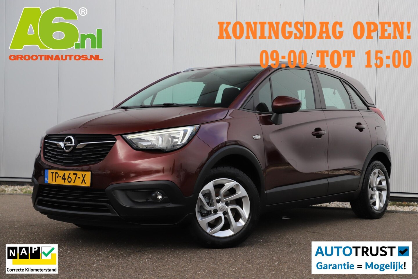 Opel Crossland X - 1.2 Turbo Innovation 16 inch LMV Navigatie Carplay Android Airco Cruise Control Parkeersen - AutoWereld.nl
