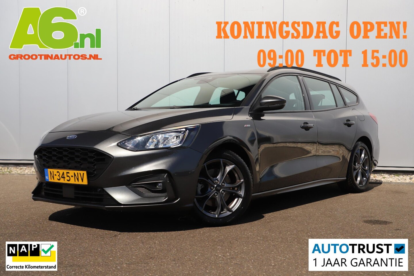 Ford Focus Wagon - 1.0 EcoBoost Hybrid ST Line Business Trekhaak Navigatie Achteruitrijcamera Carplay Android - AutoWereld.nl