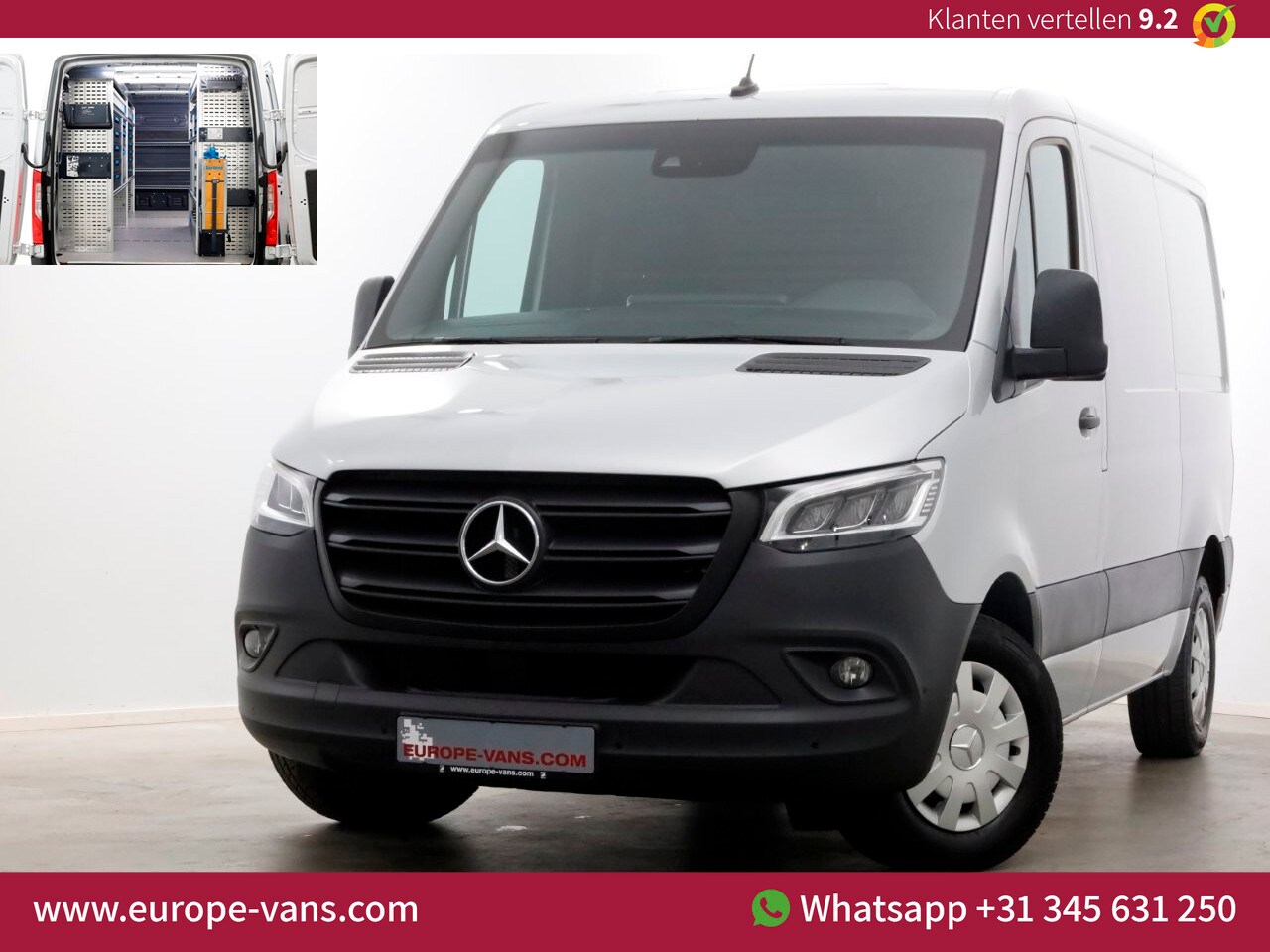 Mercedes-Benz Sprinter - 317 CDI 170pk L1H1 RWD 9G Automaat LED/ACC/Camera/Inrichting 11-2022 - AutoWereld.nl