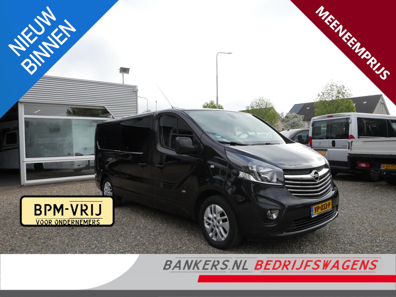 Opel Vivaro - 1.6 CDTI 115PK, L2H1, Dubbel cabine, Airco, Zo meenemen, geen garantie - AutoWereld.nl