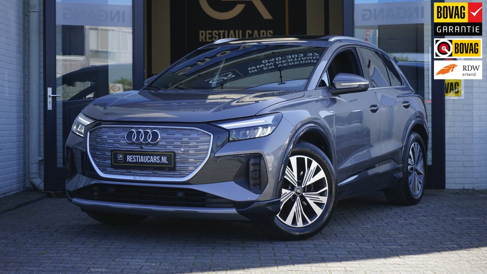 Audi Q4 e-tron - 35 S-Line 55 kWh ACC|SONOS|MEMORY|HEADUP|PANORAMA|CAMERA|NAVIGATIE|KEYLESS|HALF LEDER - AutoWereld.nl