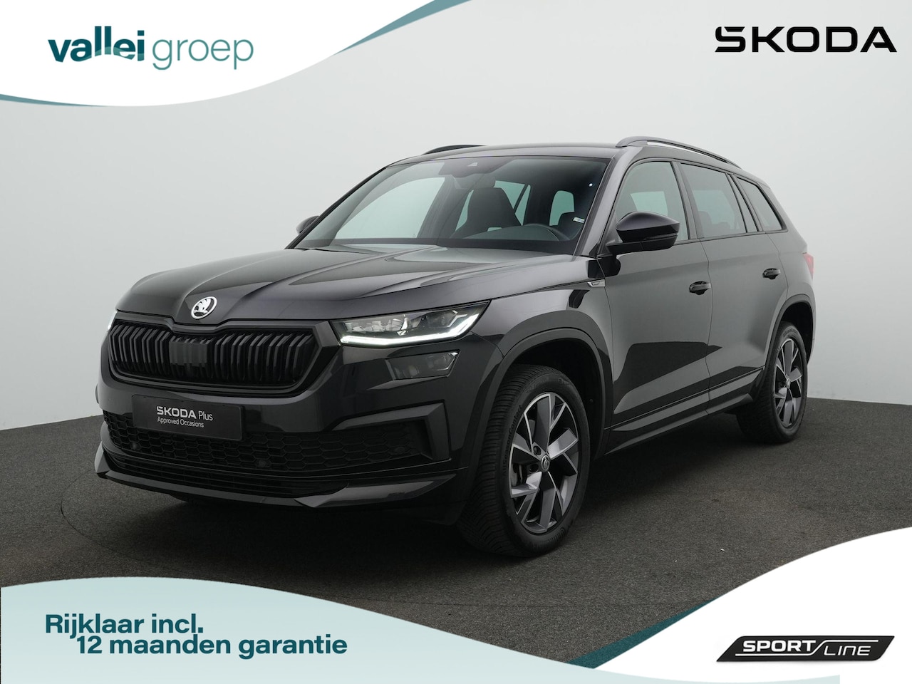 Skoda Kodiaq - 7-zits 1.5 TSI 150 pk Sportline Business | Trekhaak | Geheugenstoel | Matrix LED | Leder/a - AutoWereld.nl