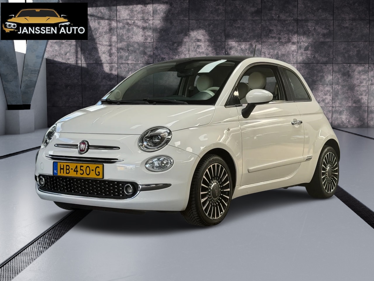 Fiat 500 - 0.9 TwinAir Turbo Lounge | Navigatie | PDC | Airco | Pano | Parelmoer | DAB | Facelift - AutoWereld.nl