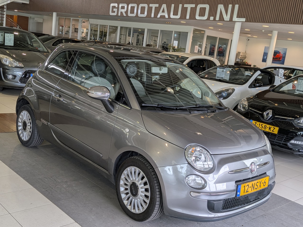 Fiat 500 - 1.2 Lounge Automaat Airco, Stuurbekrachtiging - AutoWereld.nl