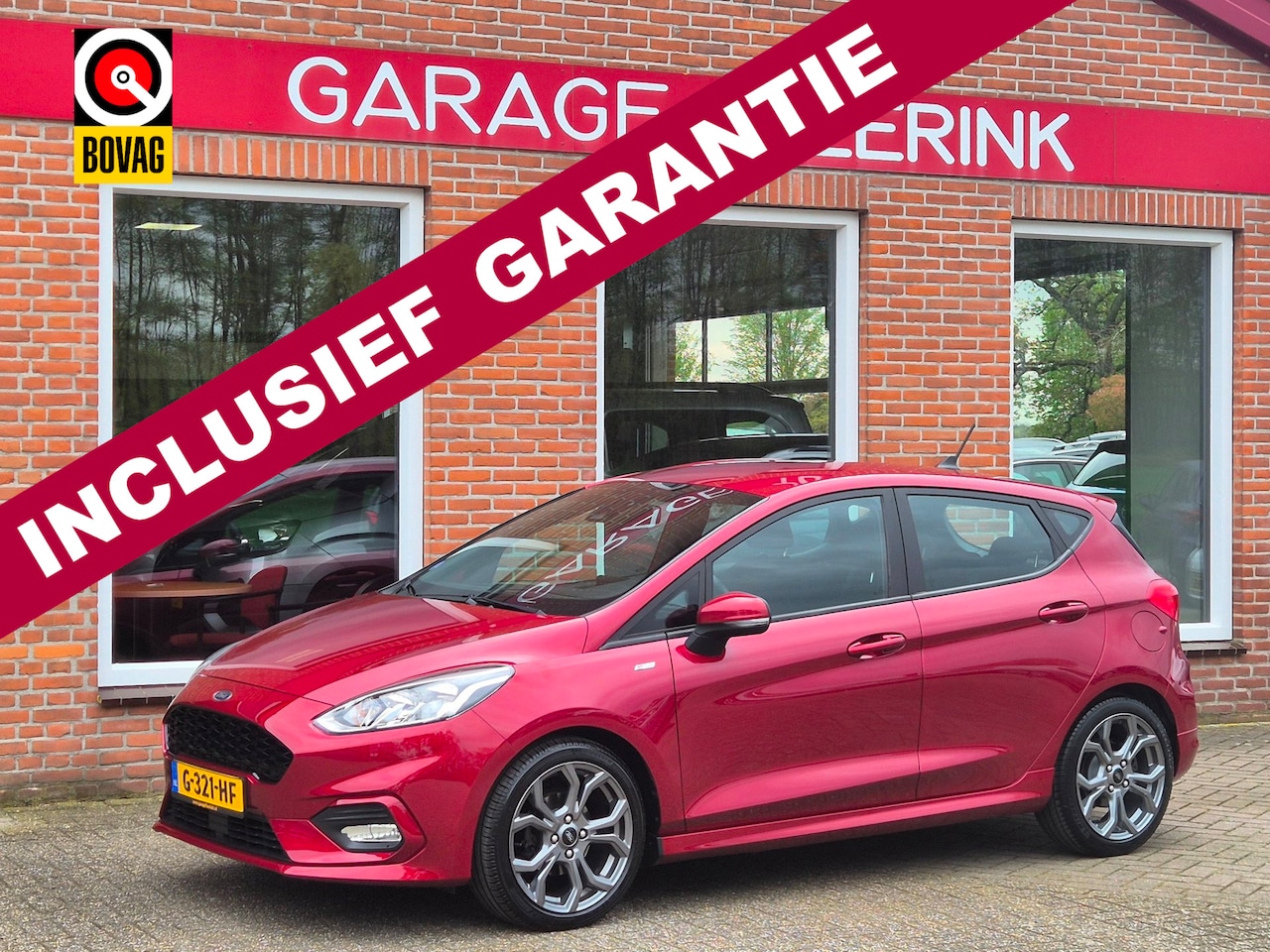 Ford Fiesta - 1.0 EcoBoost ST-Line 100PK 5drs clima, cruise, navi, carplay, pdc, stoelverw, keyless, dab - AutoWereld.nl