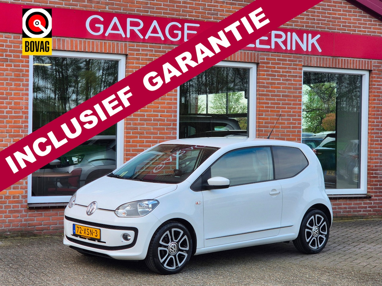 Volkswagen Up! - 1.0 high up! BlueMotion 75PK 3drs airco, elektr.ramen, lmv, navi, bluetooth, radio/cd - AutoWereld.nl