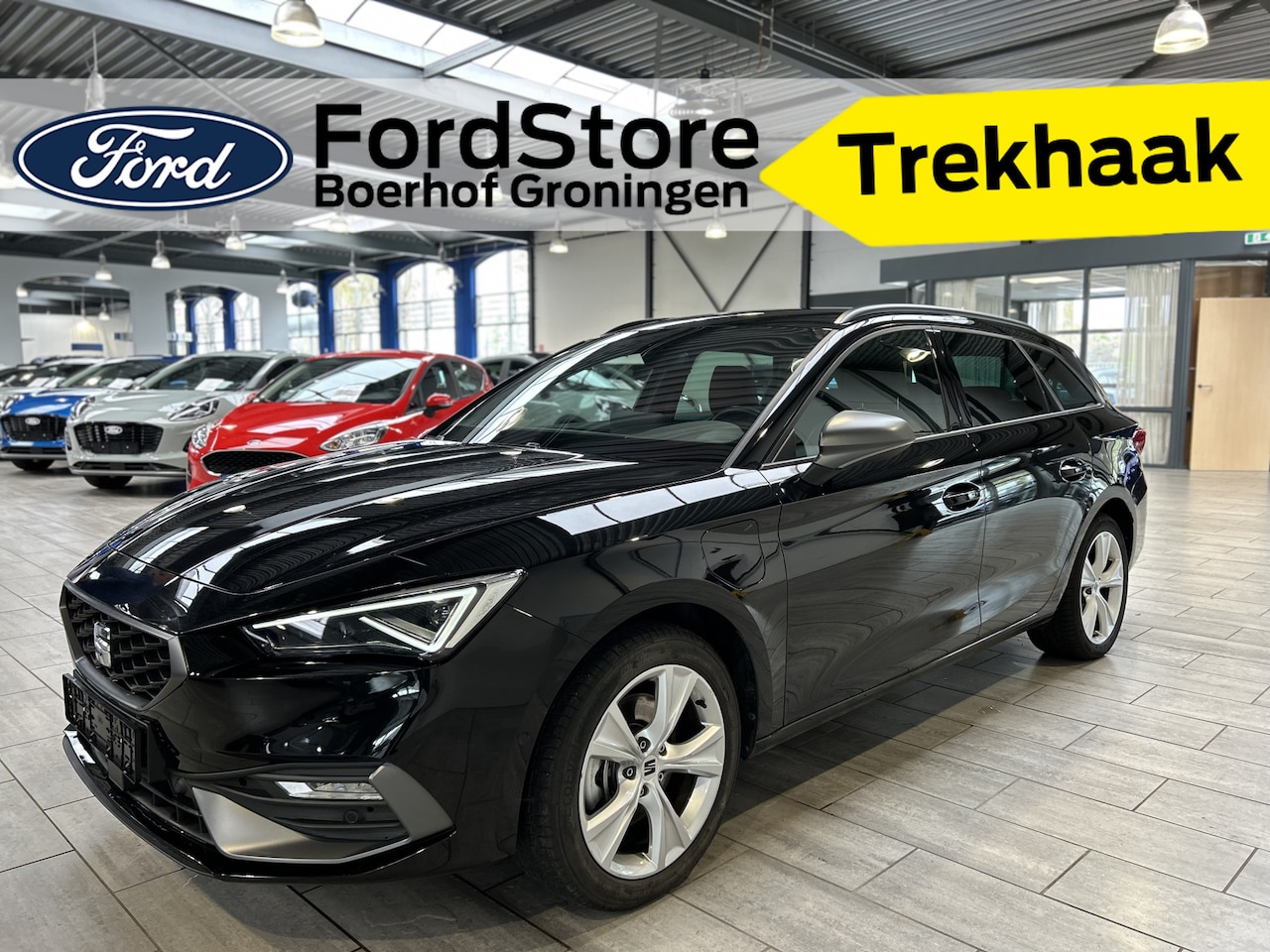 SEAT Leon Sportstourer - 1.5 TSI e-Hybrid 204pk FR Business | Trekhaak | Stoel // stuurwiel verwarming | Adapt. Cru - AutoWereld.nl