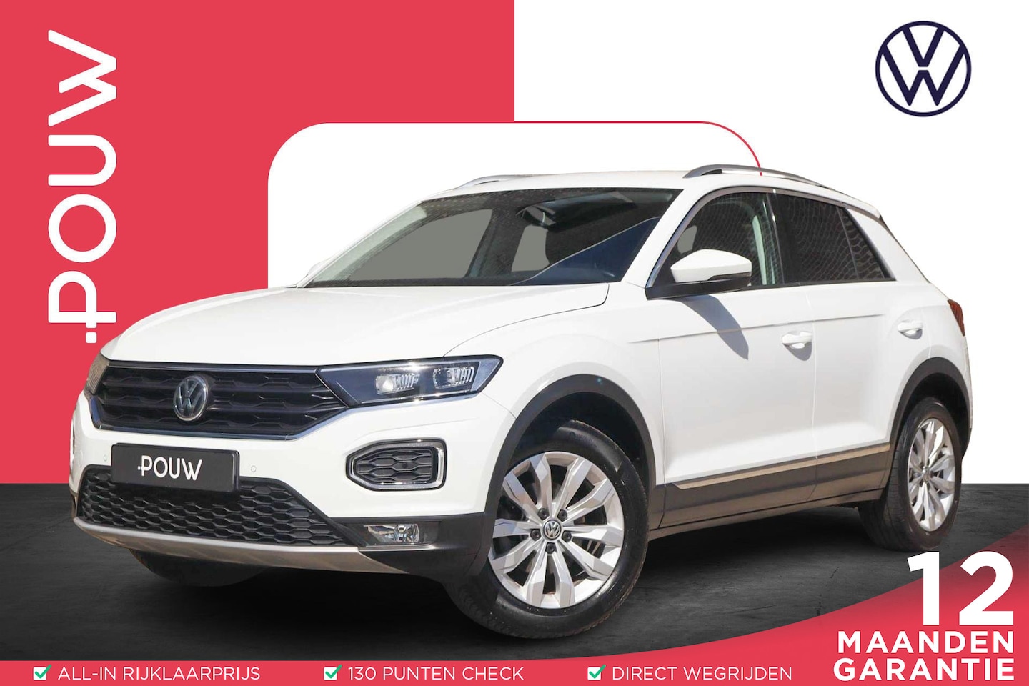 Volkswagen T-Roc - 1.5 TSI 150pk DSG Sport | Navigatie | Achteruitrijcamera | LED Verlichting - AutoWereld.nl