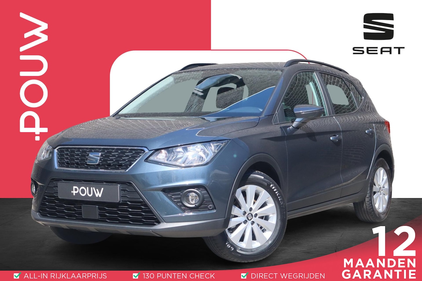 SEAT Arona - 1.0 TSI 95pk Style Business Intense | Trekhaak | Volautomatische Airconditioning | Navigat - AutoWereld.nl