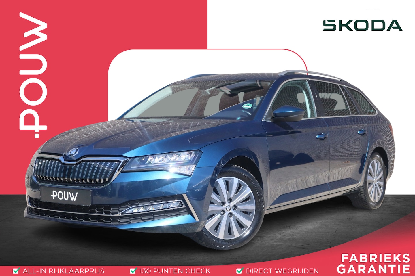 Skoda Superb Combi - 1.4 TSI 218pk DSG PHEV iV Business Edition | SoH 97% | Trekhaak Wegklapbaar | Navigatie | - AutoWereld.nl