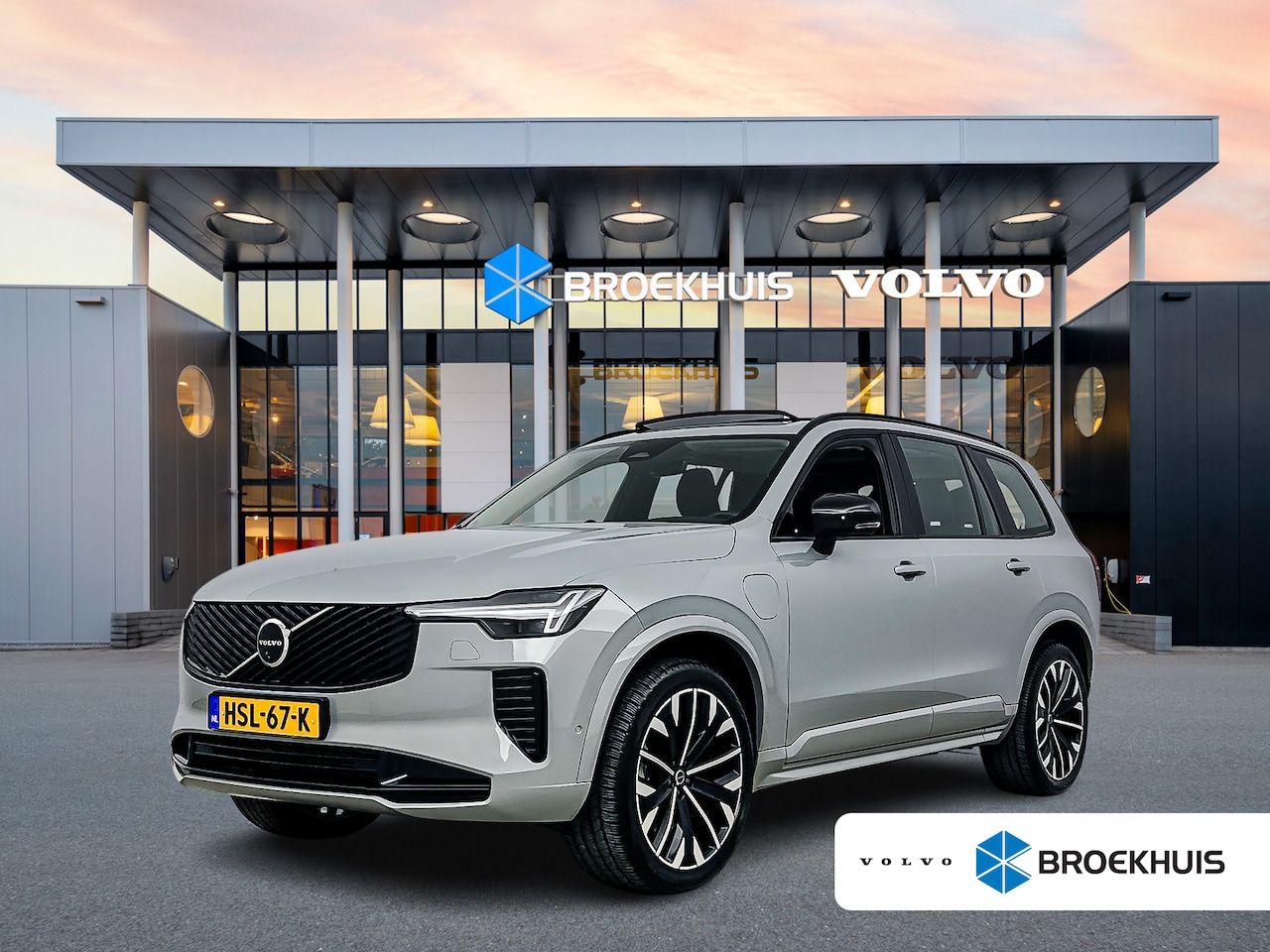 Volvo XC90 - T8 Recharge Ultra Dark | 21" | Luchtvering | Trekhaak | Bowers & Wilkins | Geventileerd Na - AutoWereld.nl