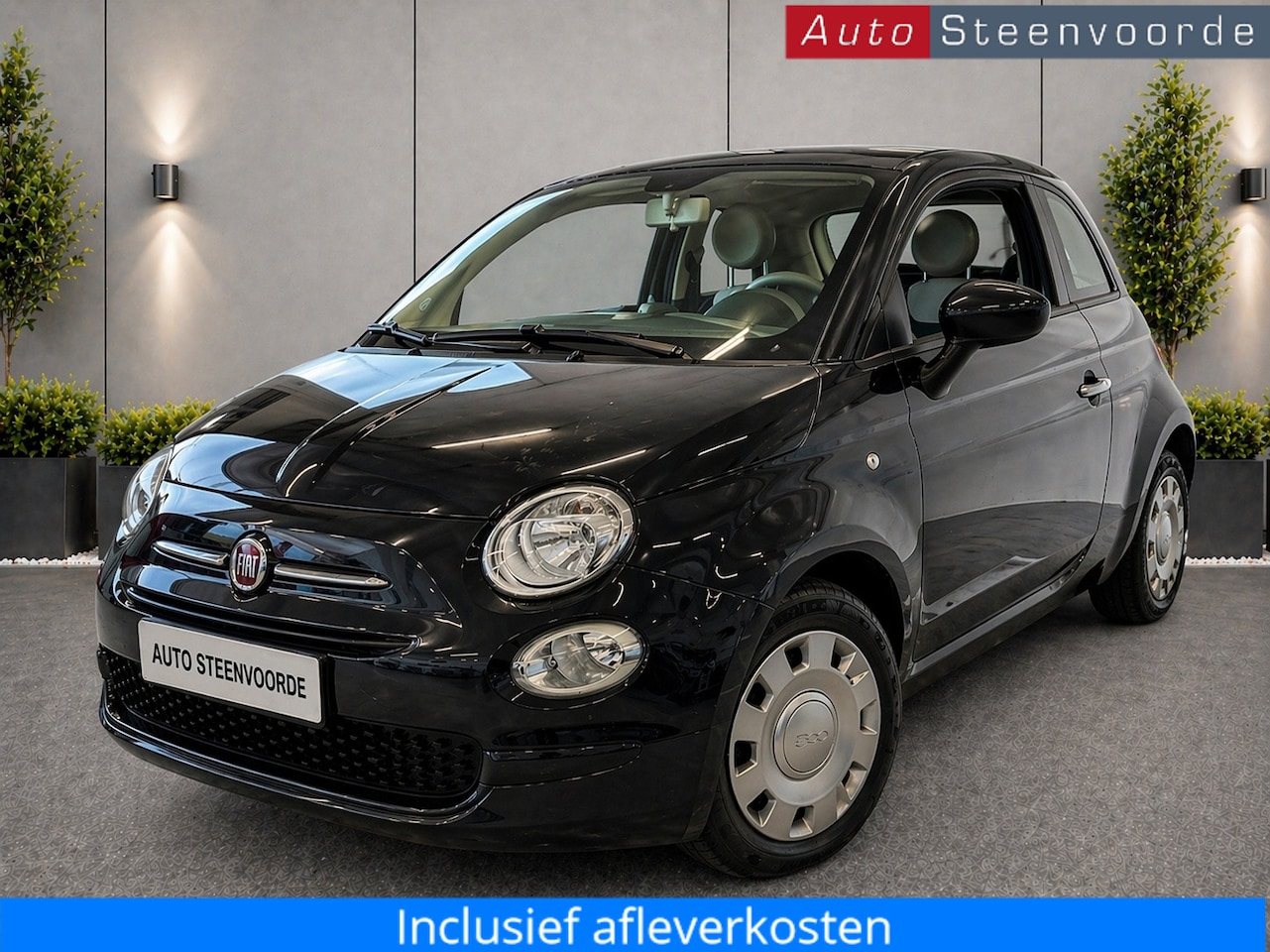 Fiat 500 C - 0.9 TwinAir Turbo Collezione Black - PARKEERSENSOREN - AIRCO - AutoWereld.nl